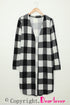 Print Colorblock Long Cardigan